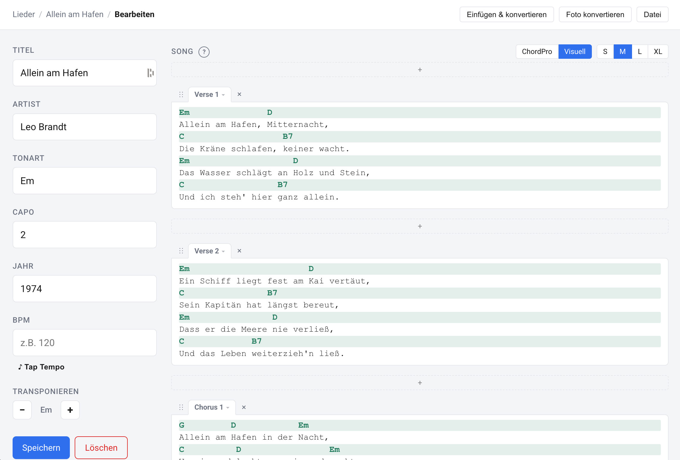 Visueller Editor